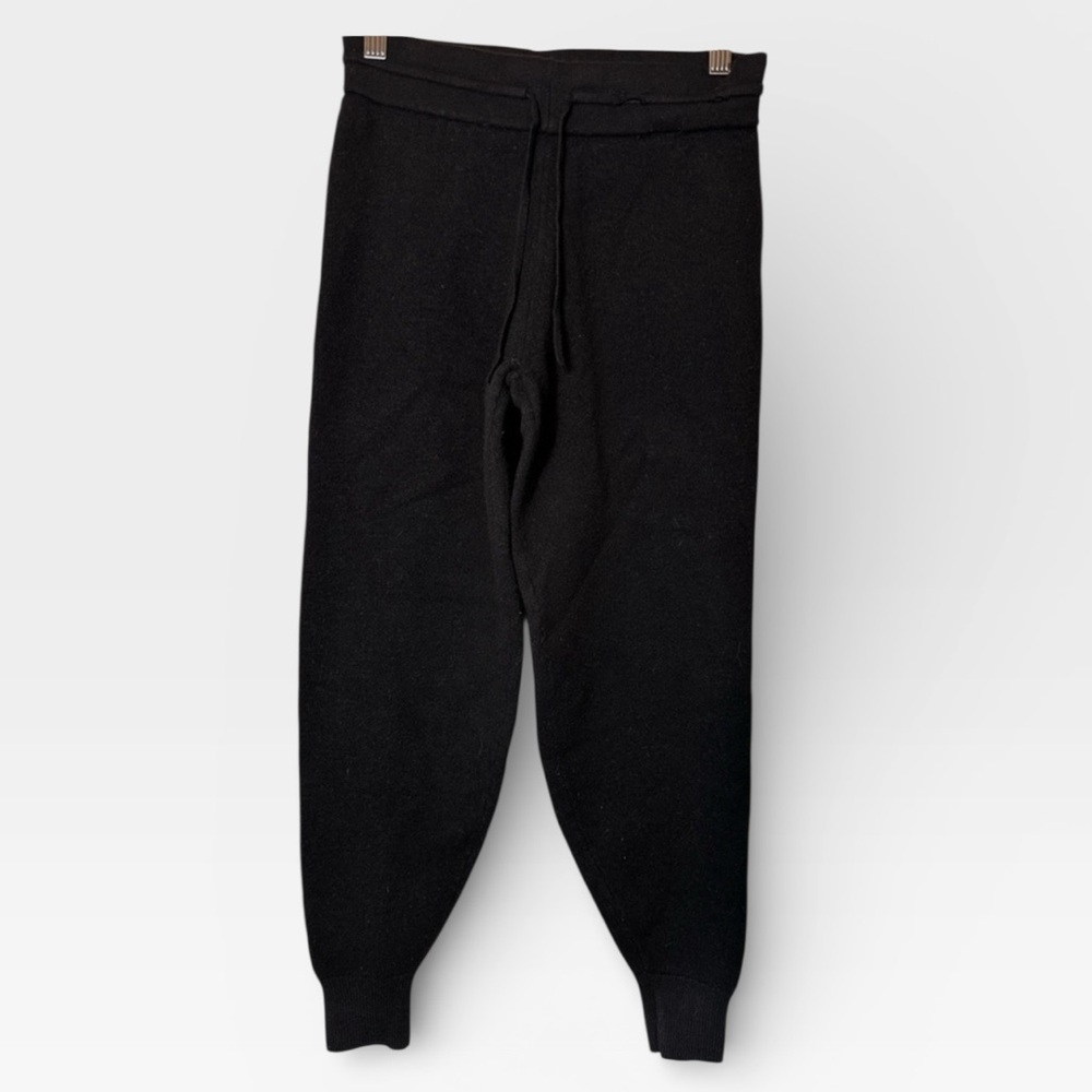 Theory Relaxed Black Cashmere Jogger Pants Comfy Lounge Size P Fits XS Petite